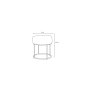 Atelier del Sofa Tabure Didim Cream - slika 5