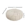 Atelier del Sofa Podni jastuk Vintage Teddy White - slika 3