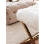 Atelier del Sofa Klupa Capraz Pelush Gold White - slika 4