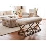 Atelier del Sofa Klupa Capraz Pelush Gold White - slika 1
