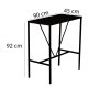 Atelier del Sofa Barski sto i stolice Nordic Black - slika 5