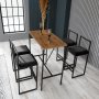 Atelier del Sofa Barski sto i stolice Nordic Black - slika 1