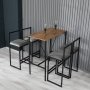 Atelier del Sofa Barski sto i stolice Nordic Fume - slika 2