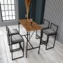 Atelier del Sofa Barski sto i stolice Nordic Fume - slika 1