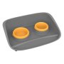 PETMAX Pet-set stella 0.25+0.3lt sivo-orange - slika 1