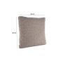 Atelier del Sofa Dekorativni jastuk Lora Mocha 1 - slika 4
