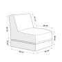 Atelier del Sofa Lazy bag Siesta Sofa Bed Pouf Pink - slika 5