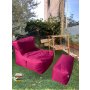 Atelier del Sofa Lazy bag set XXL Sedir Pink - slika 1