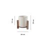 OPVIQ Stona lampa Pine Table Lamp Walnut - slika 3