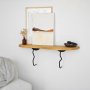 HANAH HOME Zidna polica Edera Black Oak - slika 3