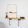 HANAH HOME Zidna polica Edera Black Oak - slika 4