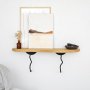 HANAH HOME Zidna polica Edera Black Oak - slika 5