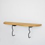 HANAH HOME Zidna polica Edera Black Oak - slika 1