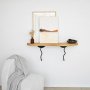 HANAH HOME Zidna polica Edera Black Oak - slika 2