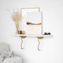 HANAH HOME Zidna polica Lierre Gold White - slika 3