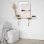 HANAH HOME Zidna polica Lierre Gold White - slika 2