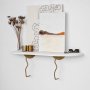 HANAH HOME Zidna polica Edera Gold White - slika 3