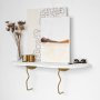 HANAH HOME Zidna polica Edera Gold White - slika 4