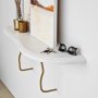 HANAH HOME Zidna polica Edera Gold White - slika 5