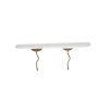 HANAH HOME Zidna polica Edera Gold White - slika 1