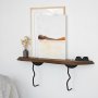 HANAH HOME Zidna polica Lierre Black Walnut - slika 3