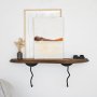 HANAH HOME Zidna polica Lierre Black Walnut - slika 4