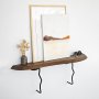 HANAH HOME Zidna polica Lierre Black Walnut - slika 5