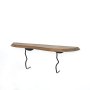 HANAH HOME Zidna polica Lierre Black Walnut - slika 1