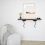 HANAH HOME Zidna polica Lierre Black Walnut - slika 2