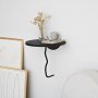 HANAH HOME Zidna polica Leo Black Anthracite - slika 3