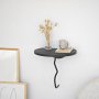 HANAH HOME Zidna polica Leo Black Anthracite - slika 5