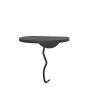 HANAH HOME Zidna polica Leo Black Anthracite - slika 1