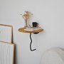 HANAH HOME Zidna polica Leo Black Oak - slika 3