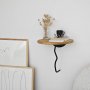 HANAH HOME Zidna polica Leo Black Oak - slika 2