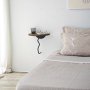HANAH HOME Zidna polica Leo Black Walnut - slika 4
