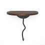HANAH HOME Zidna polica Leo Black Walnut - slika 1