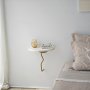 HANAH HOME Zidna polica Leo Gold White - slika 4
