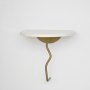 HANAH HOME Zidna polica Leo Gold White - slika 1