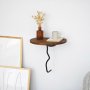 HANAH HOME Zidna polica Leo Chesnut Black - slika 4