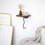 HANAH HOME Zidna polica Leo Chesnut Black - slika 5
