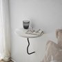 HANAH HOME Zidna polica Leo Black White - slika 1