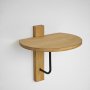 HANAH HOME Zidna polica Reve Black Oak - slika 1