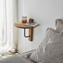 HANAH HOME Zidna polica Reve Black Oak - slika 2