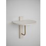 HANAH HOME Zidna polica Reve Gold White - slika 1