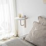 HANAH HOME Zidna polica Reve Gold White - slika 2
