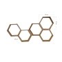 HANAH HOME Zidna polica Hex002 - slika 3