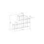 HANAH HOME Zidna polica Lagomood Enky Anthracite Walnut - slika 5