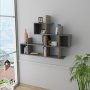 HANAH HOME Zidna polica Lagomood Enky Anthracite Walnut - slika 1