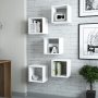 HANAH HOME Zidna polica Box White - slika 4