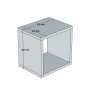 HANAH HOME Zidna polica Box White - slika 5